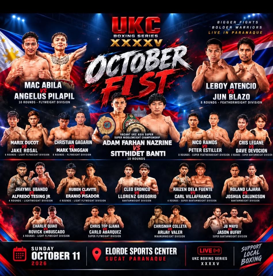 OCTOBER FIST HITS MANILA THIS SUNDAY
