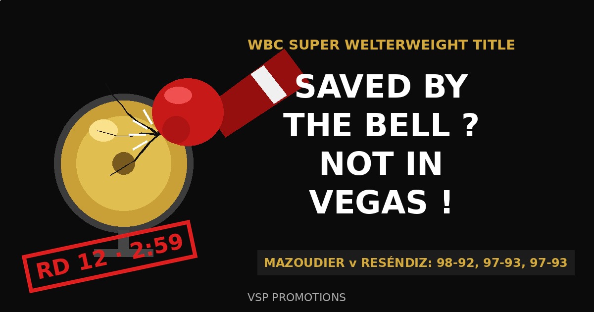 SAVED BY THE BELL ? NOT IN VEGAS !