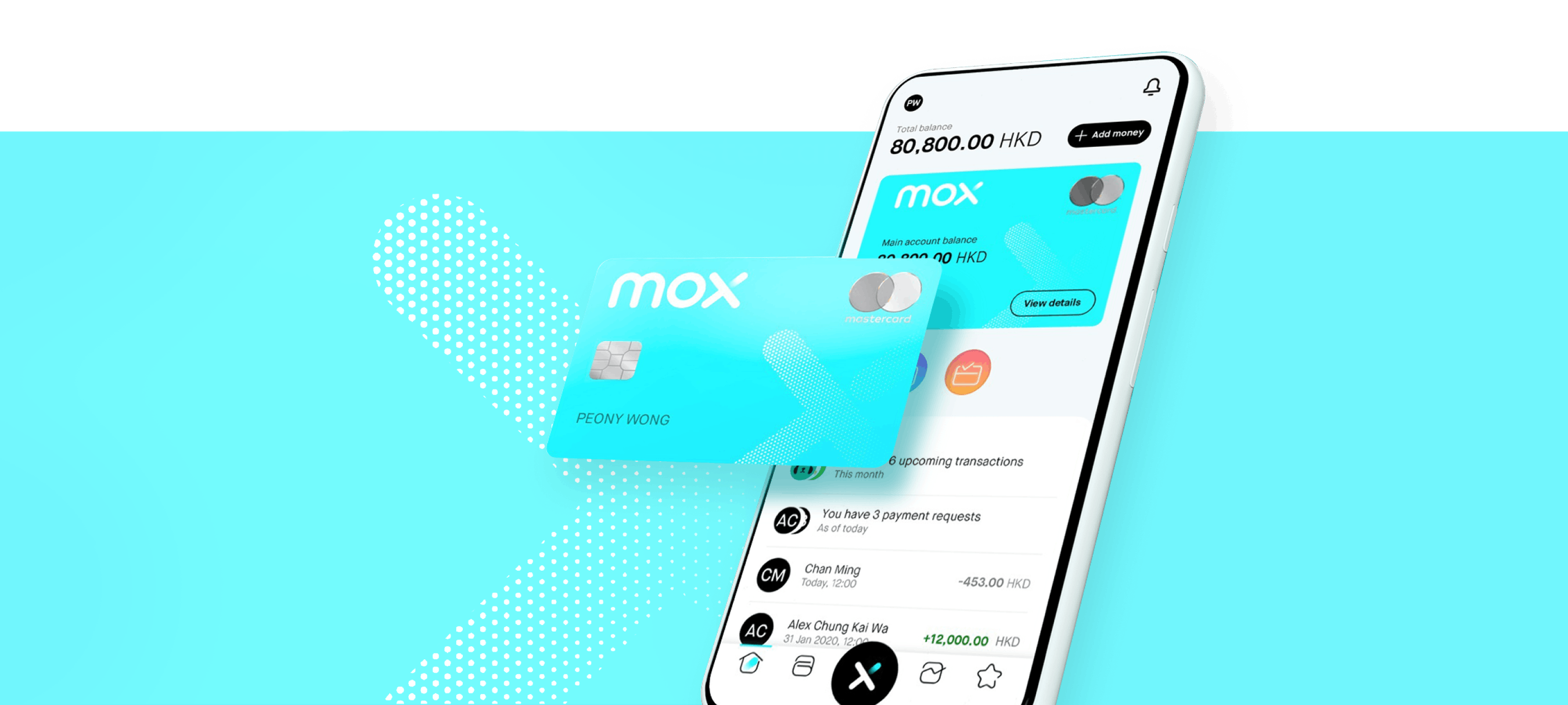 Grab mobile app card screen