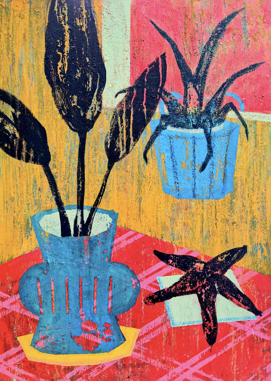 Plants with starfish