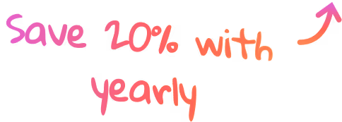 Save 20% with yearly