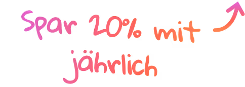 Spare 20% mit jährlich