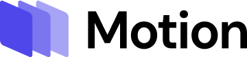 Motion logo in nav