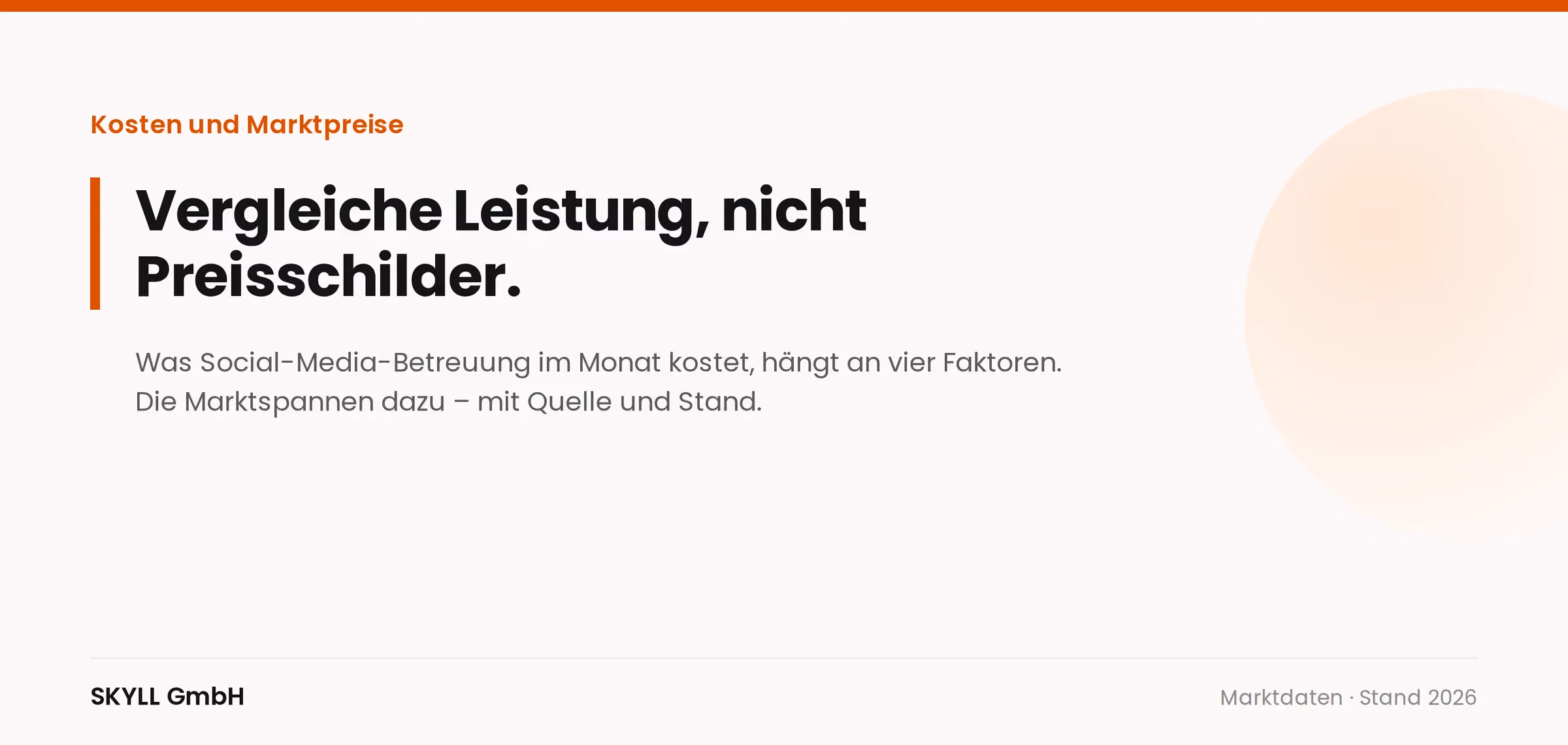 Was kostet Social-Media-Betreuung im Monat? Marktpreise und Kostenfaktoren 2026
