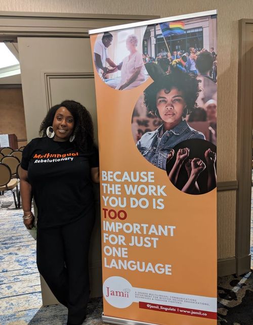 Jamila presenting at Creating Change