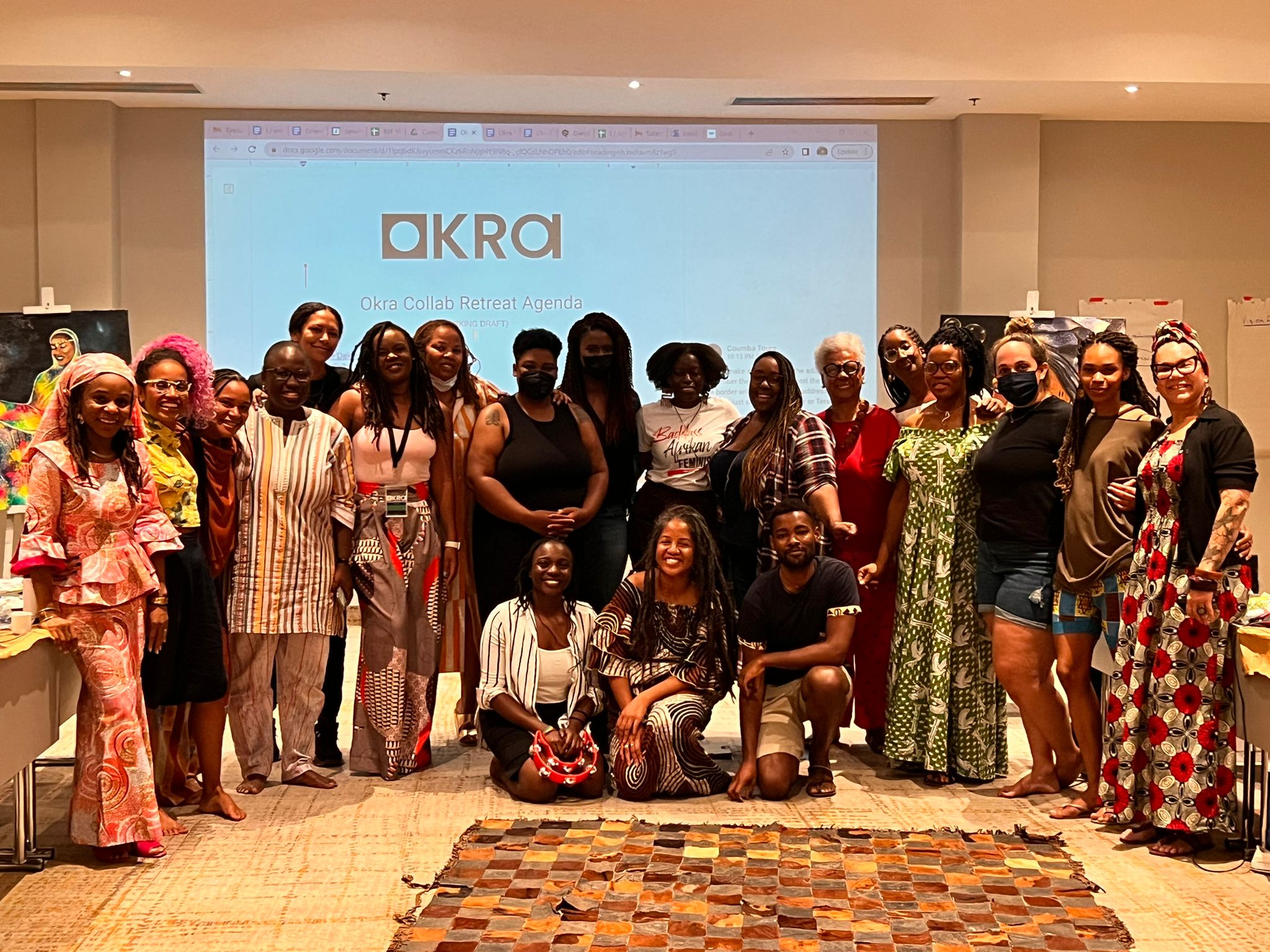 Jamii Linguists with the Okra Collaborative at a retreat