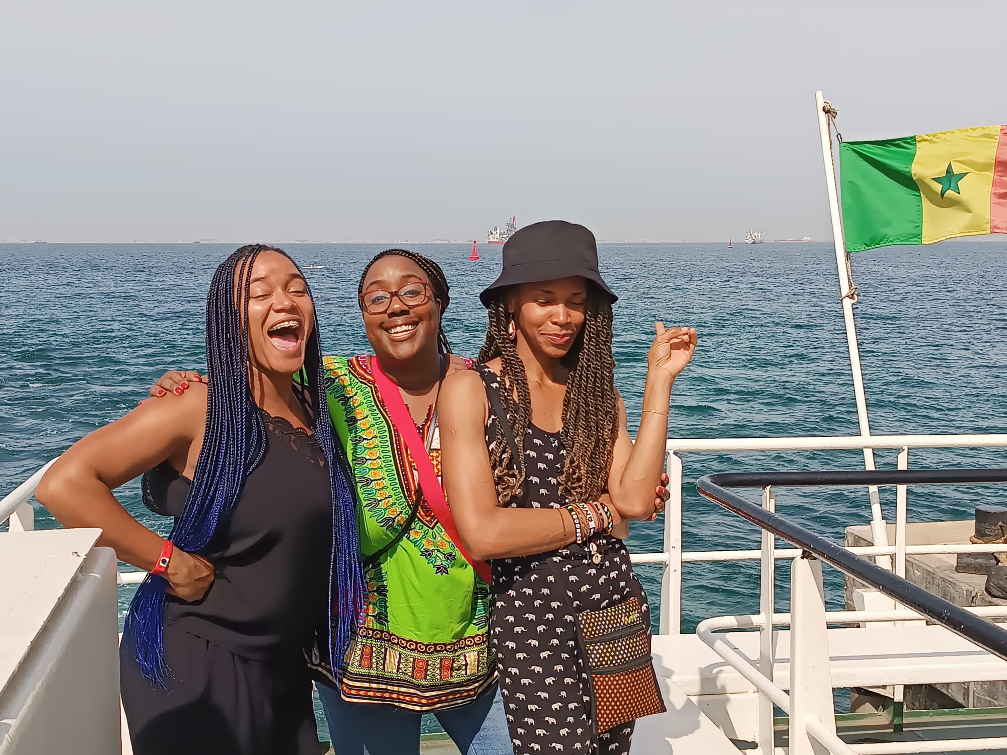 Roze, Ane and Jamila together in Senegal