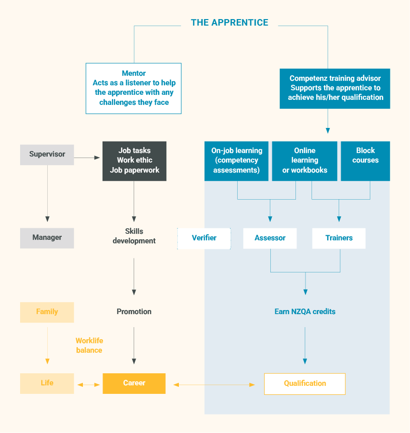 The apprentice support framework