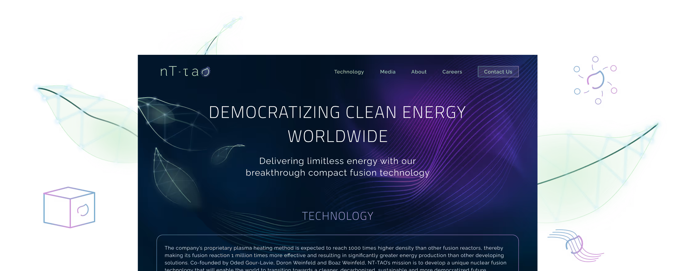 NT-TAO brand and website design
