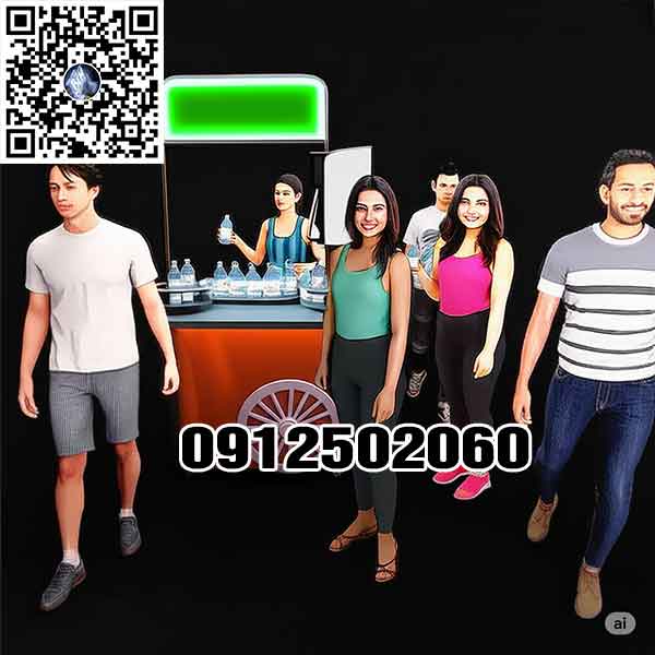 xe phát hàng mẫu gấp gọn