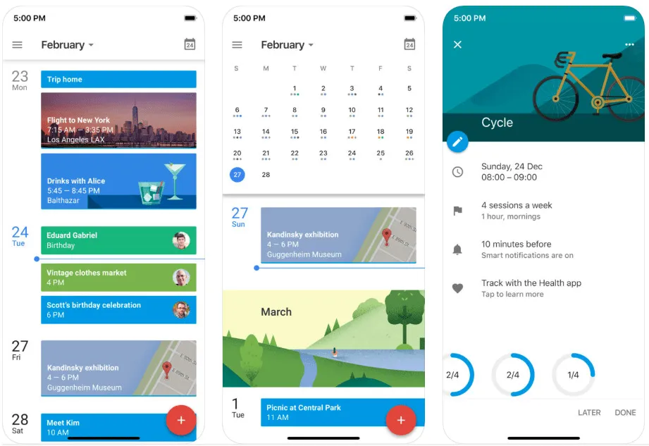 google calendar