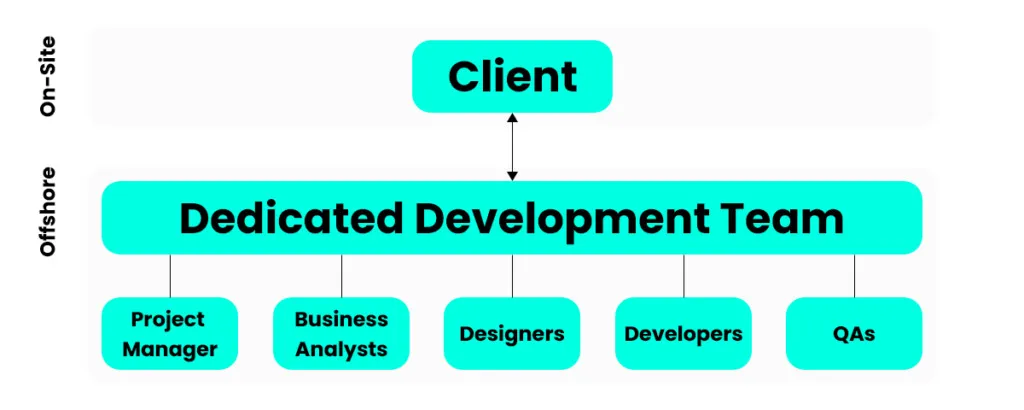 dedicated development team structure