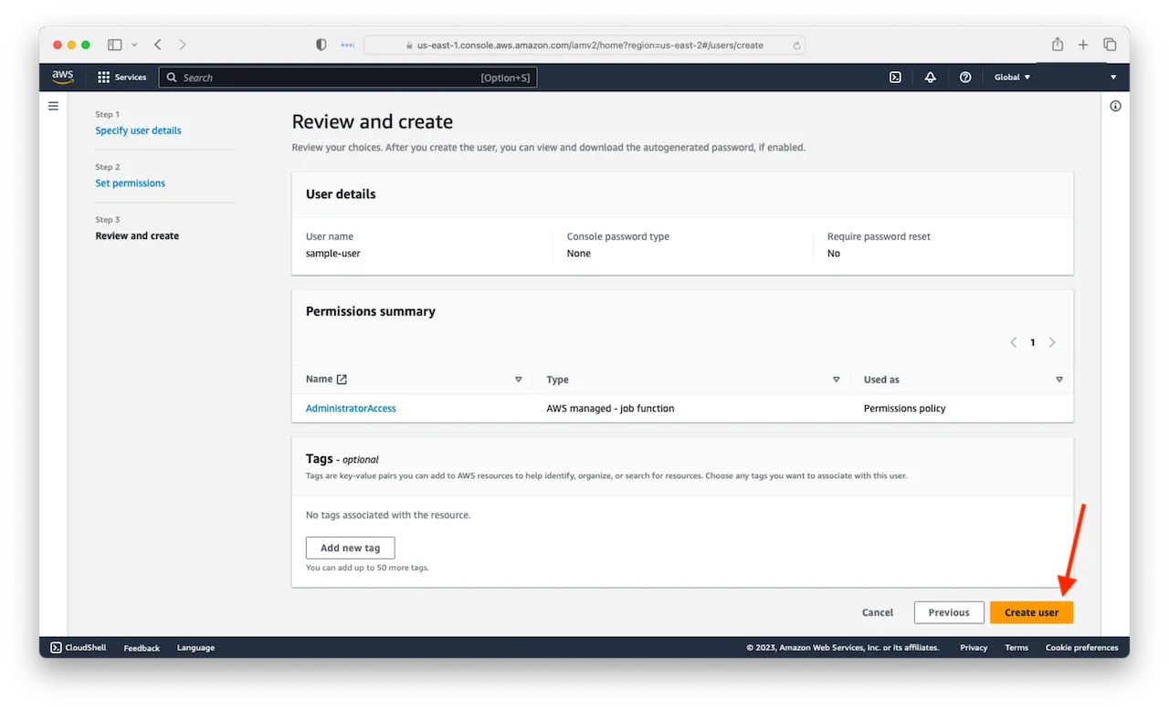 Creating Access Keys (Alternative) picture