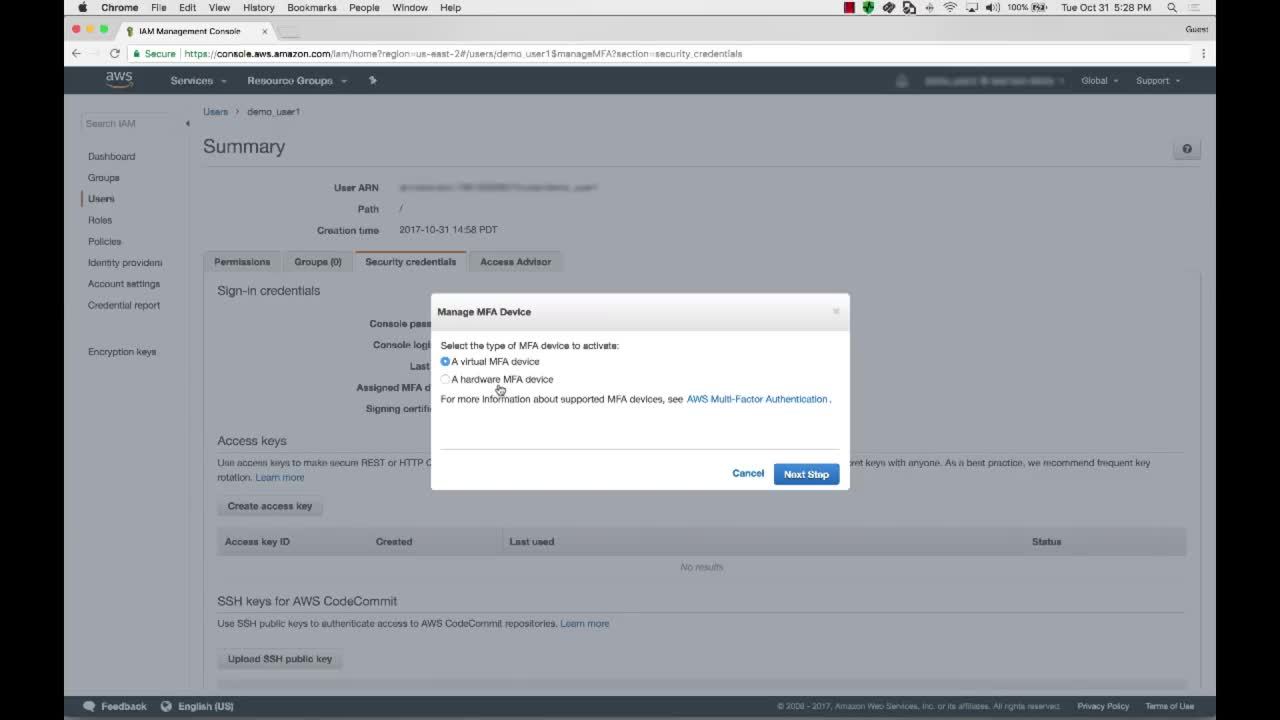 Enabling Multi-Factor Authentication (MFA)