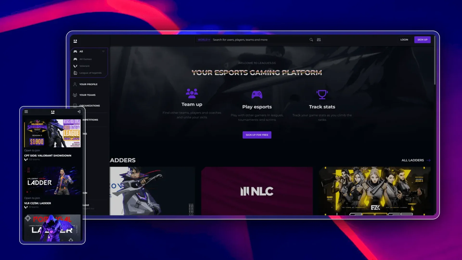 Esports Tournament Platform Development case study image 