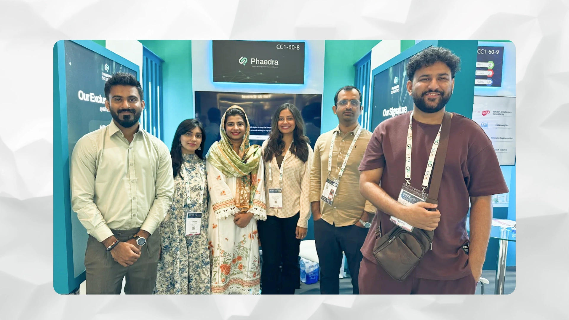 The Image represent the member of Phaedra how join at Gitex