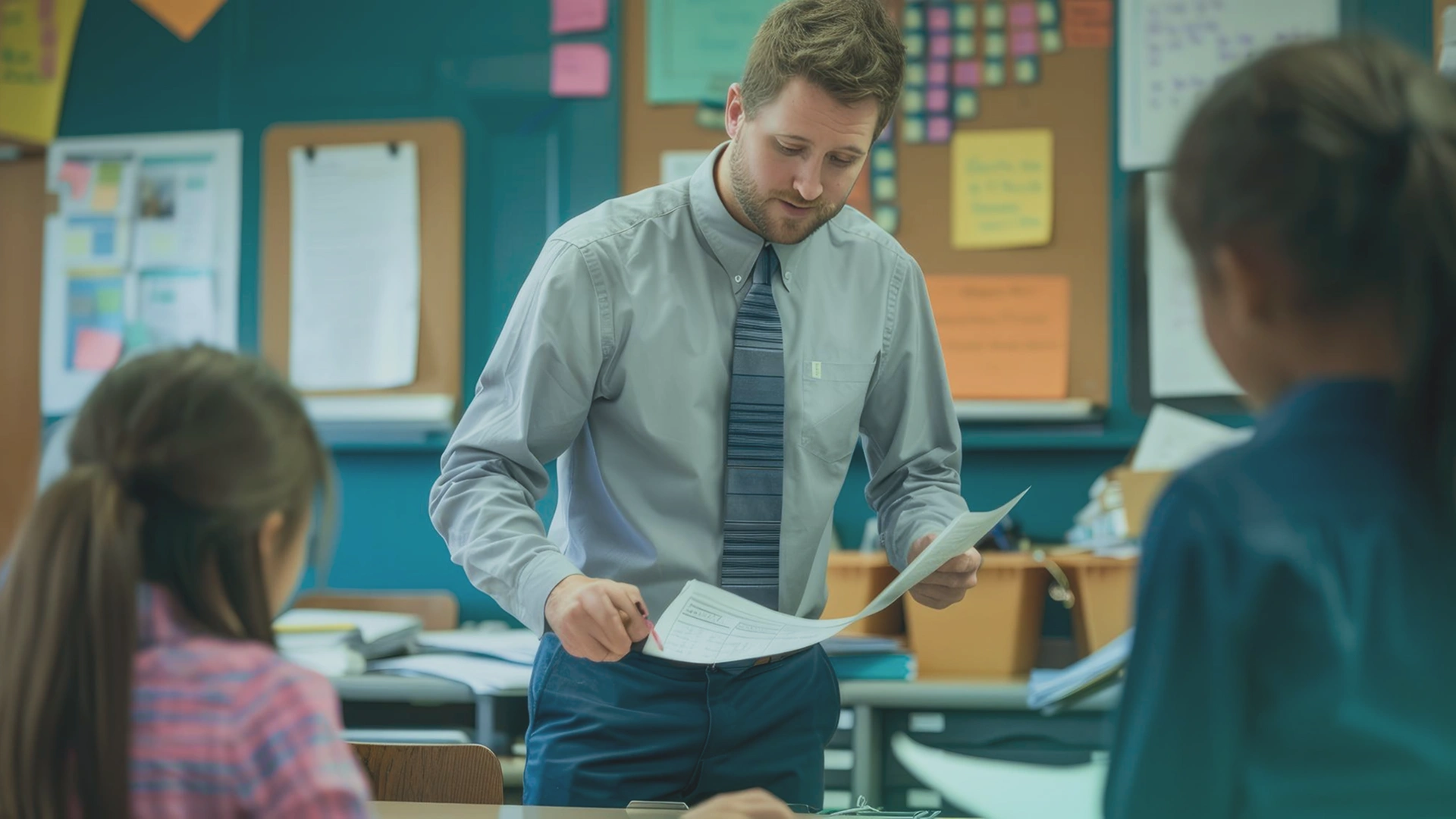 Image showing Teacher choosing role, subject, grade level, and preferences