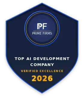 Phaedra Solutions Artificial Intelligence Service Badge 2026 - PrimeFirms Certified
