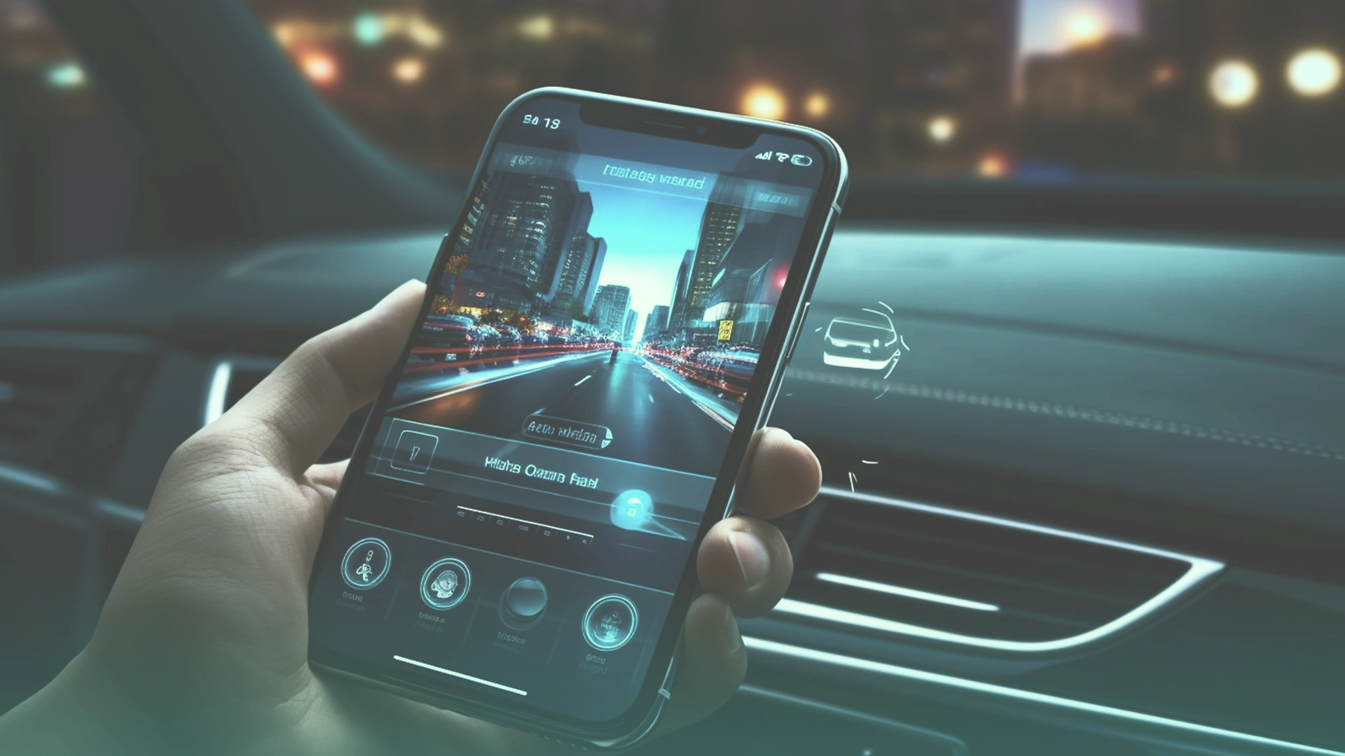 Car app remote start from smartphone Image 