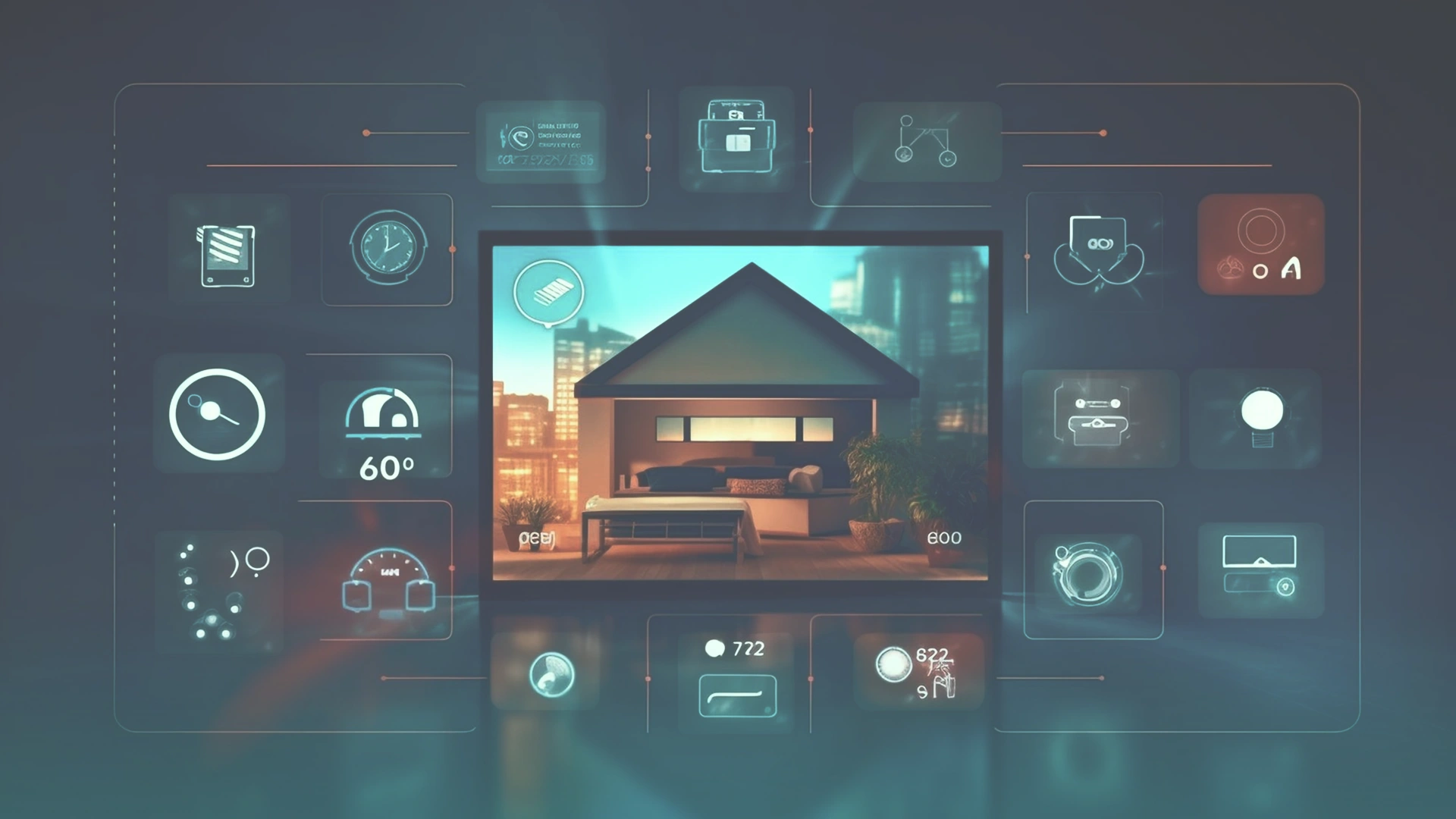 Home dashboard with IoT security alerts Image 