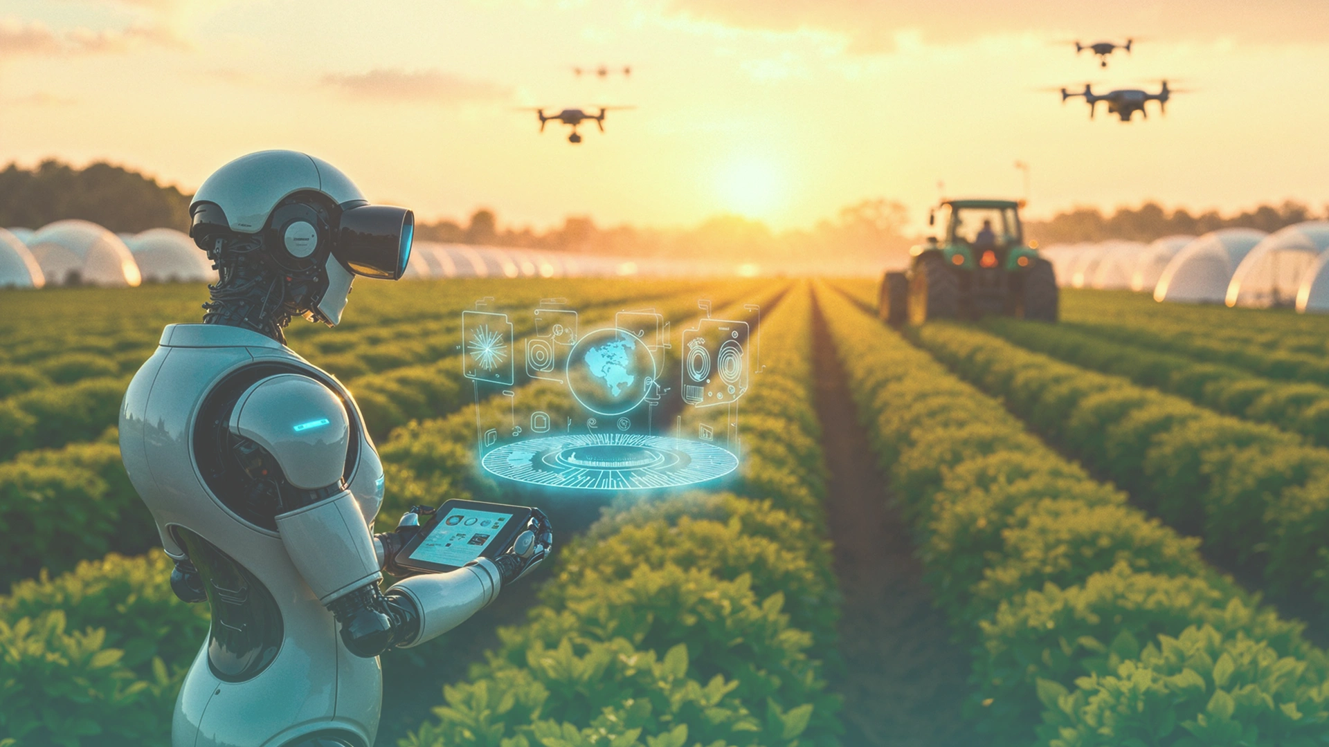 Tractor with GPS guidance and IoT sensors Image 