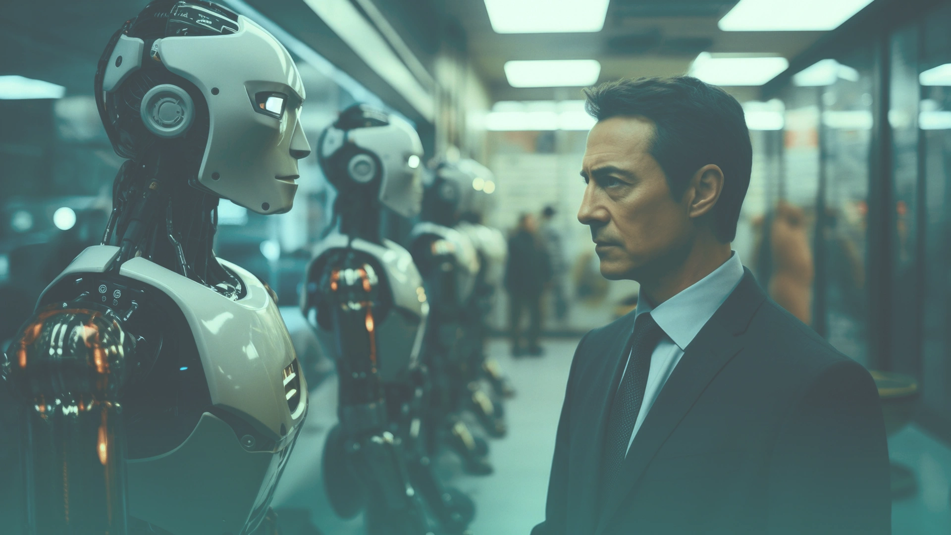 Collaborative robot working alongside engineer Image 