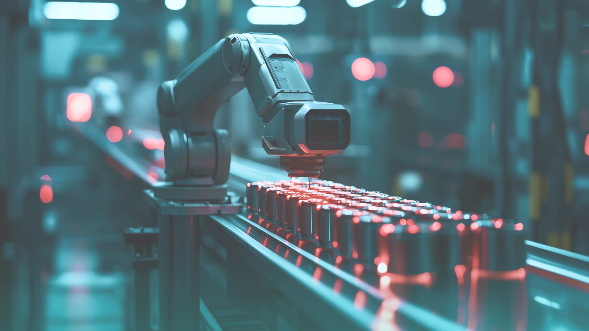 Automated inspection camera scanning products Image