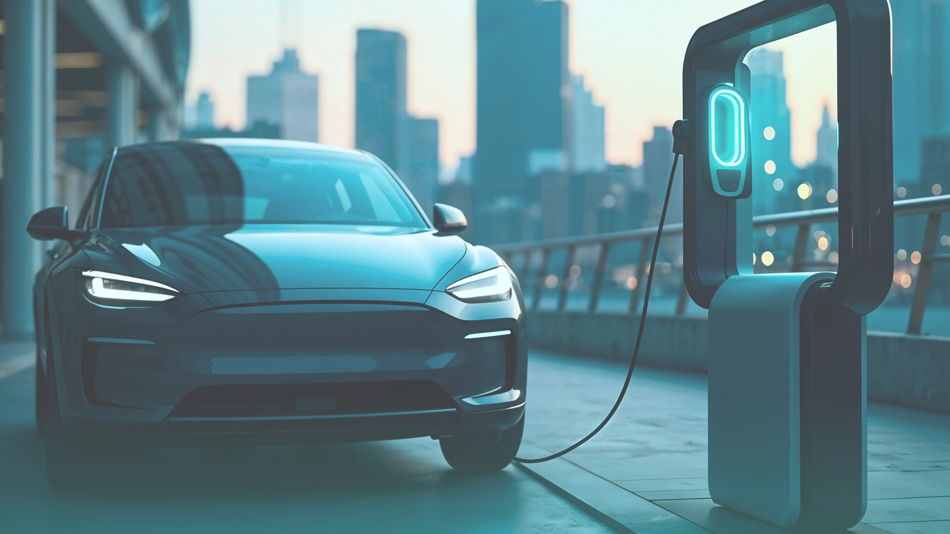 IoT parking sensors and EV charging stations Image 