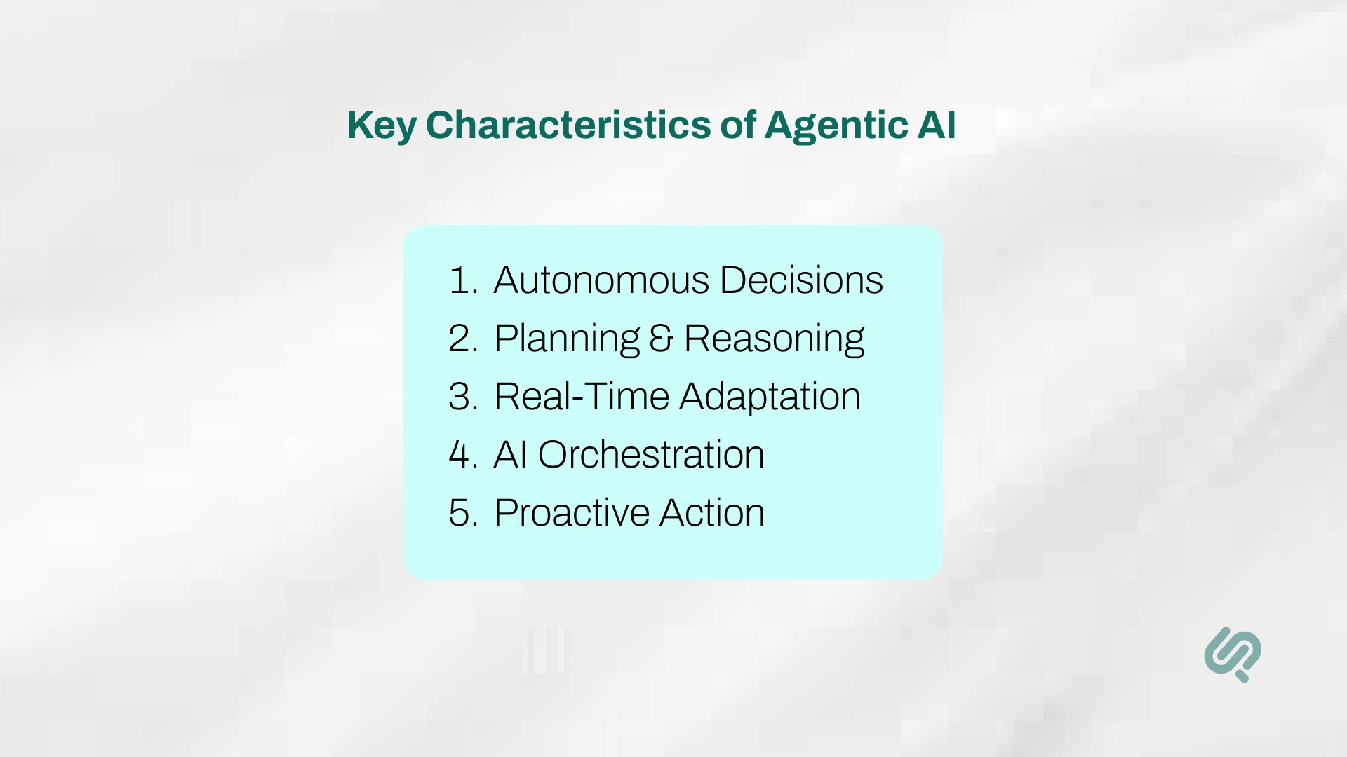 Key Characteristics of Agentic AI Infographic