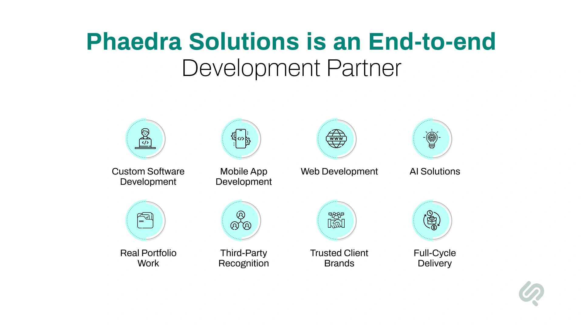Phaedra Solutions Stands Out as a Trusted Software Development Company Infographic