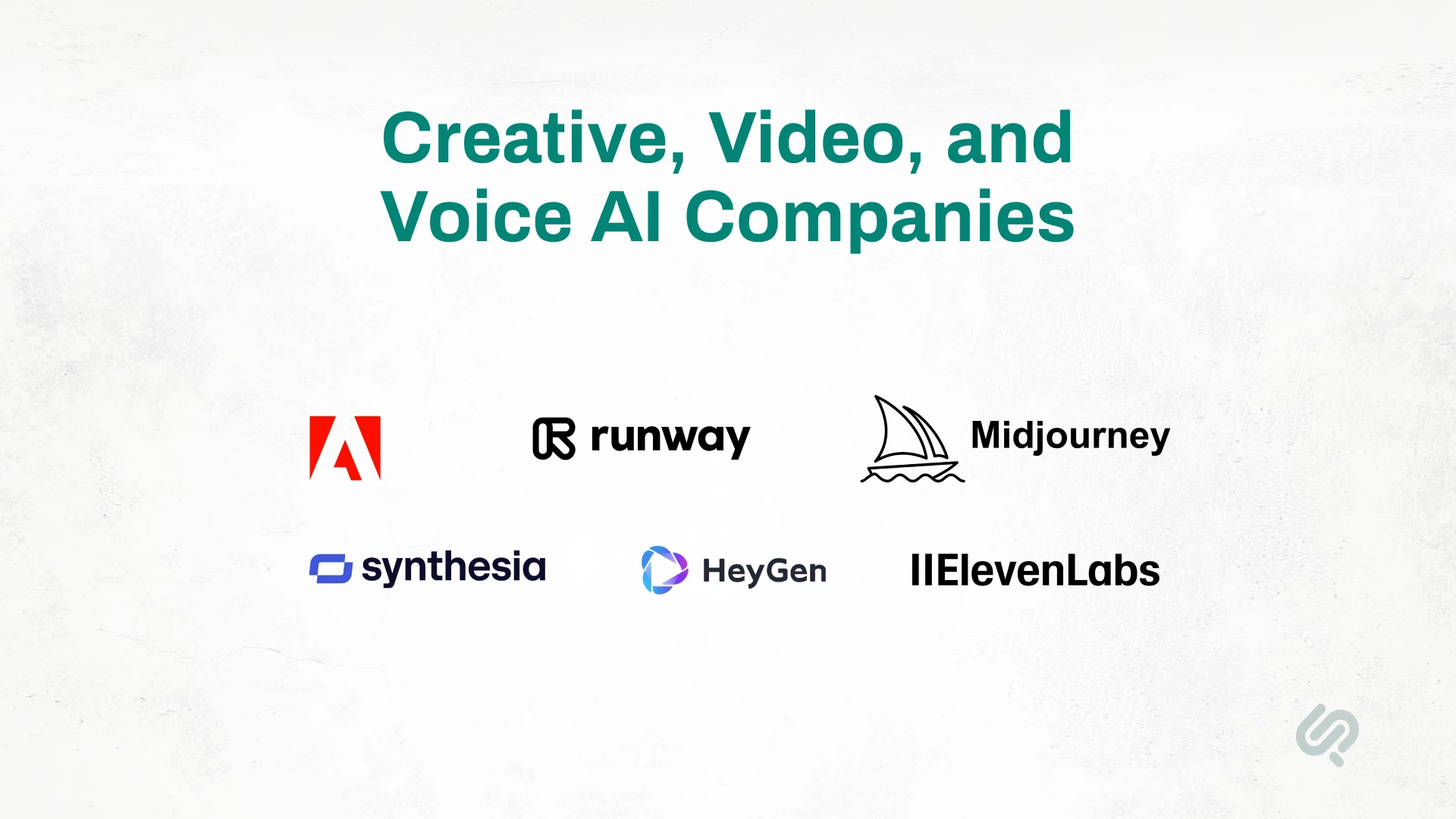Generative AI Companies Logos Image