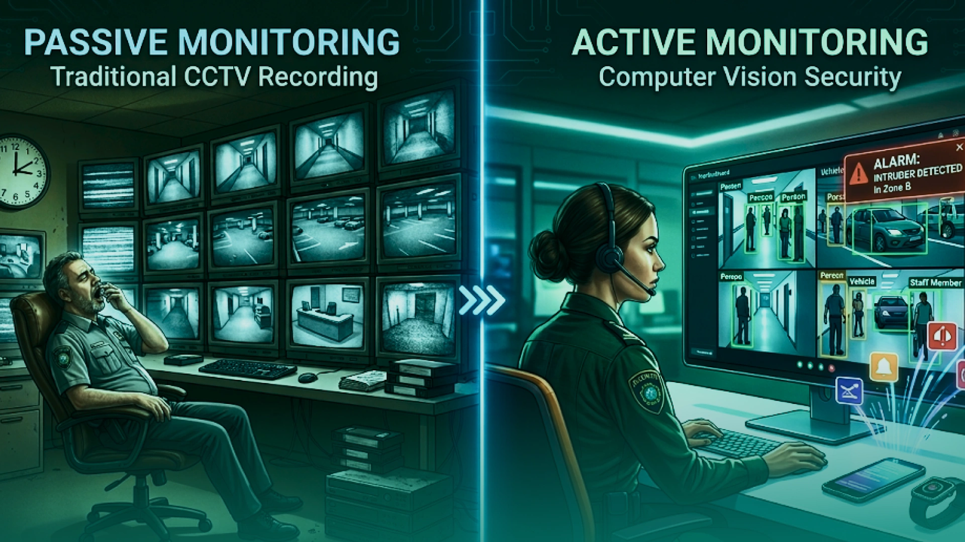 Traditional CCTV vs Computer Vision Security Systems image
