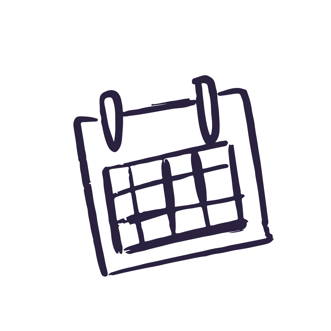 Drawing of a calendar