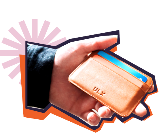 Hand holding a wallet