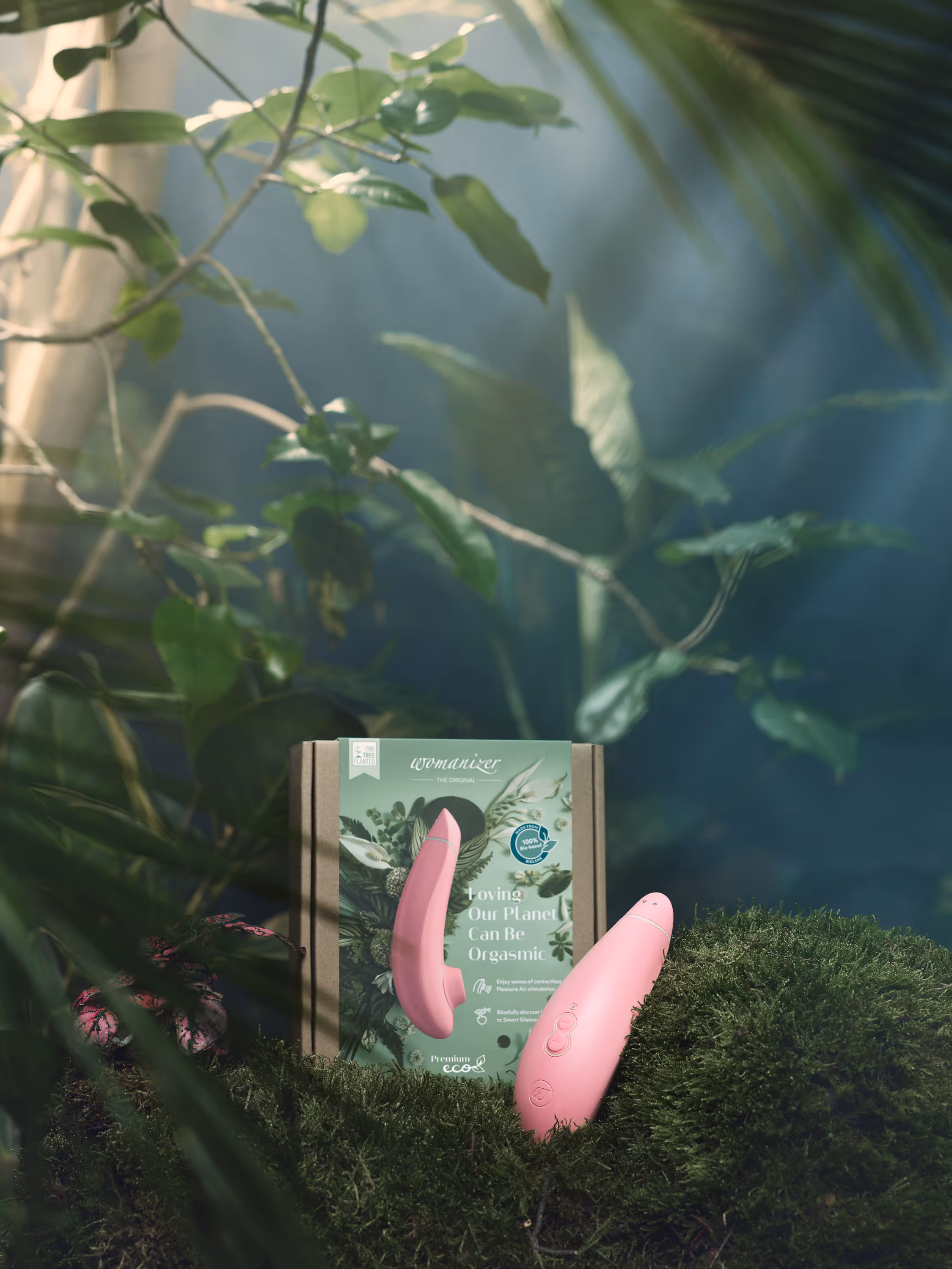 Film- und Fotoproduktion für das erste biologisch abbaubaren Toy, Premium Eco, der Marke Womanizer in der Biosphäre Potsdam, in der Nähe von Berlin.