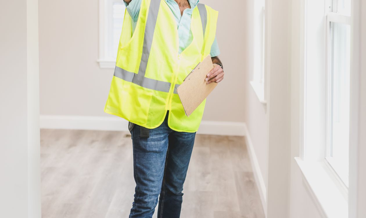 Professionnel inspectant l’intérieur d’un logement sans réaliser de travaux destructifs