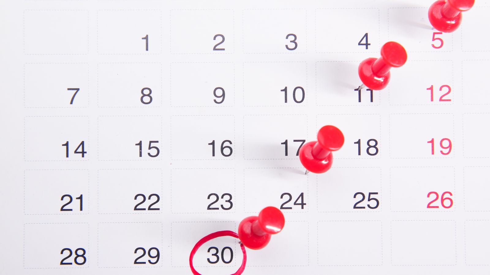 Agenda ouvert pour organiser un rendez-vous immobilier