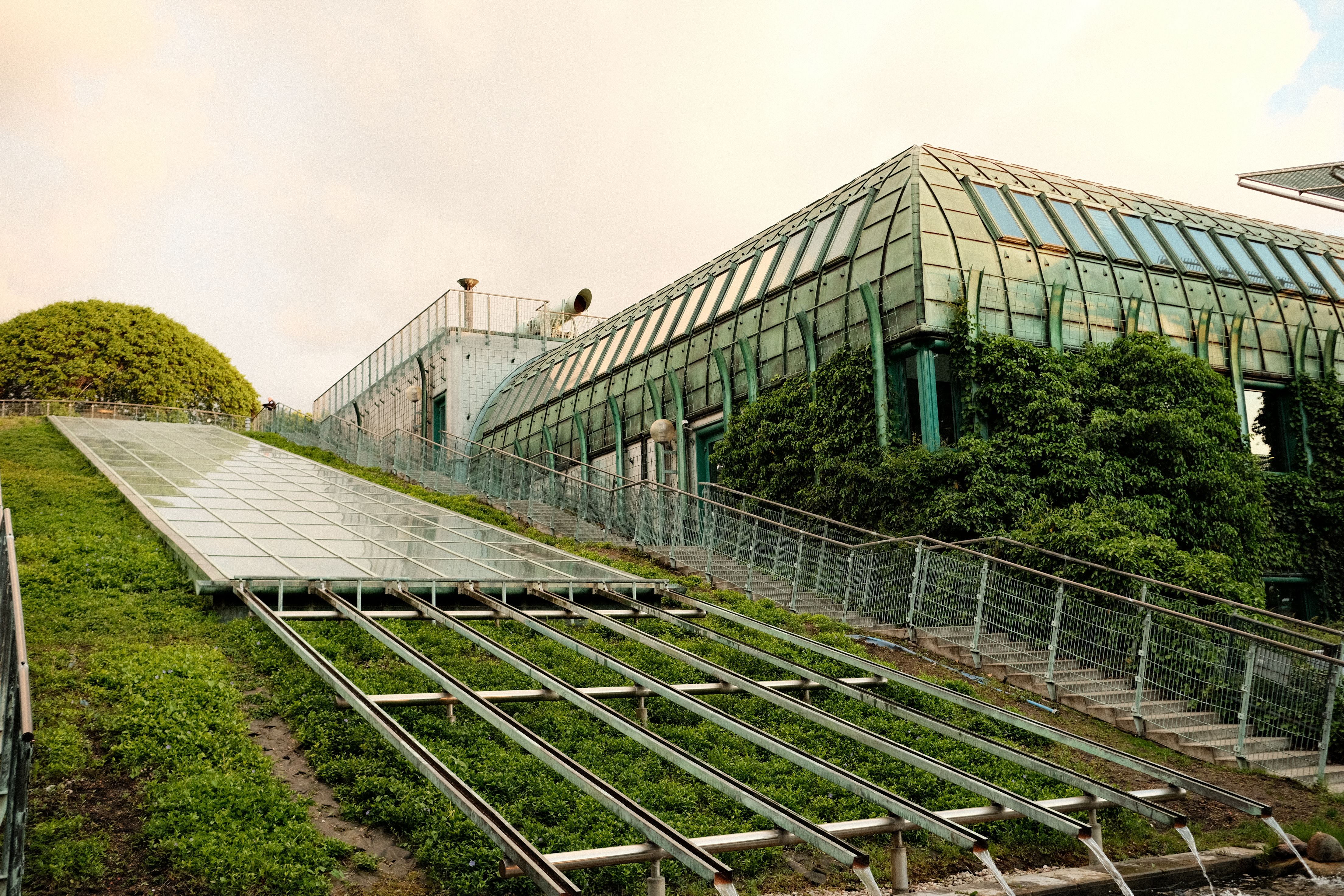 Immeuble moderne doté d’une toiture végétalisée