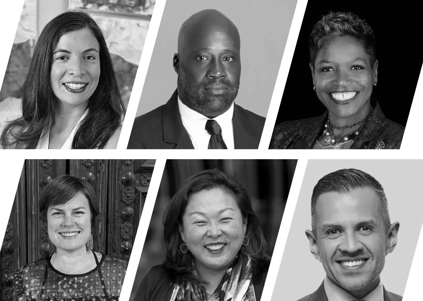 A collage of 6 teachers who became transformational leaders