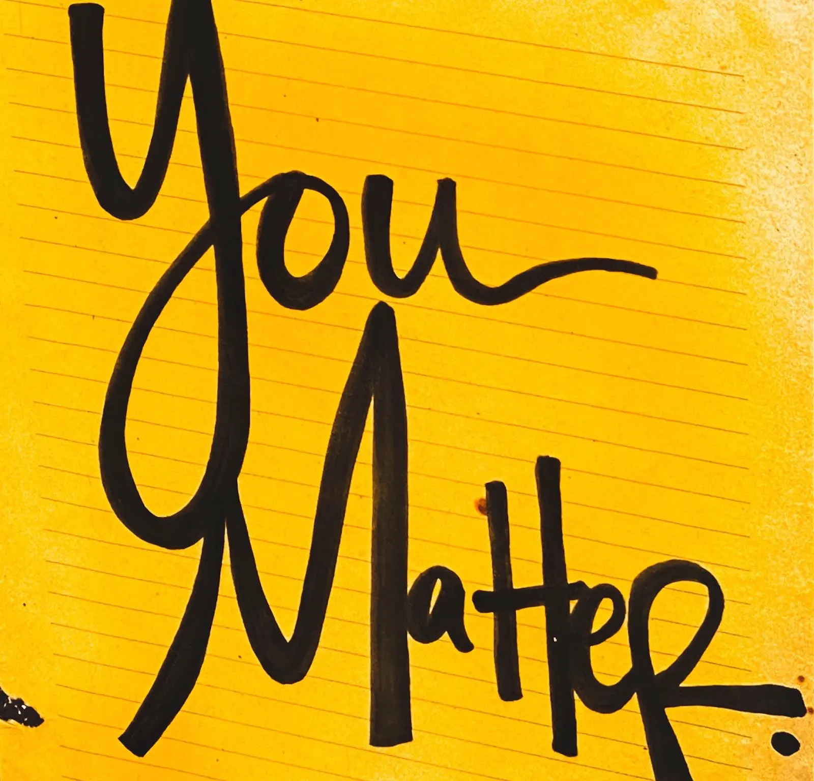 Black Koki writing: You Matter