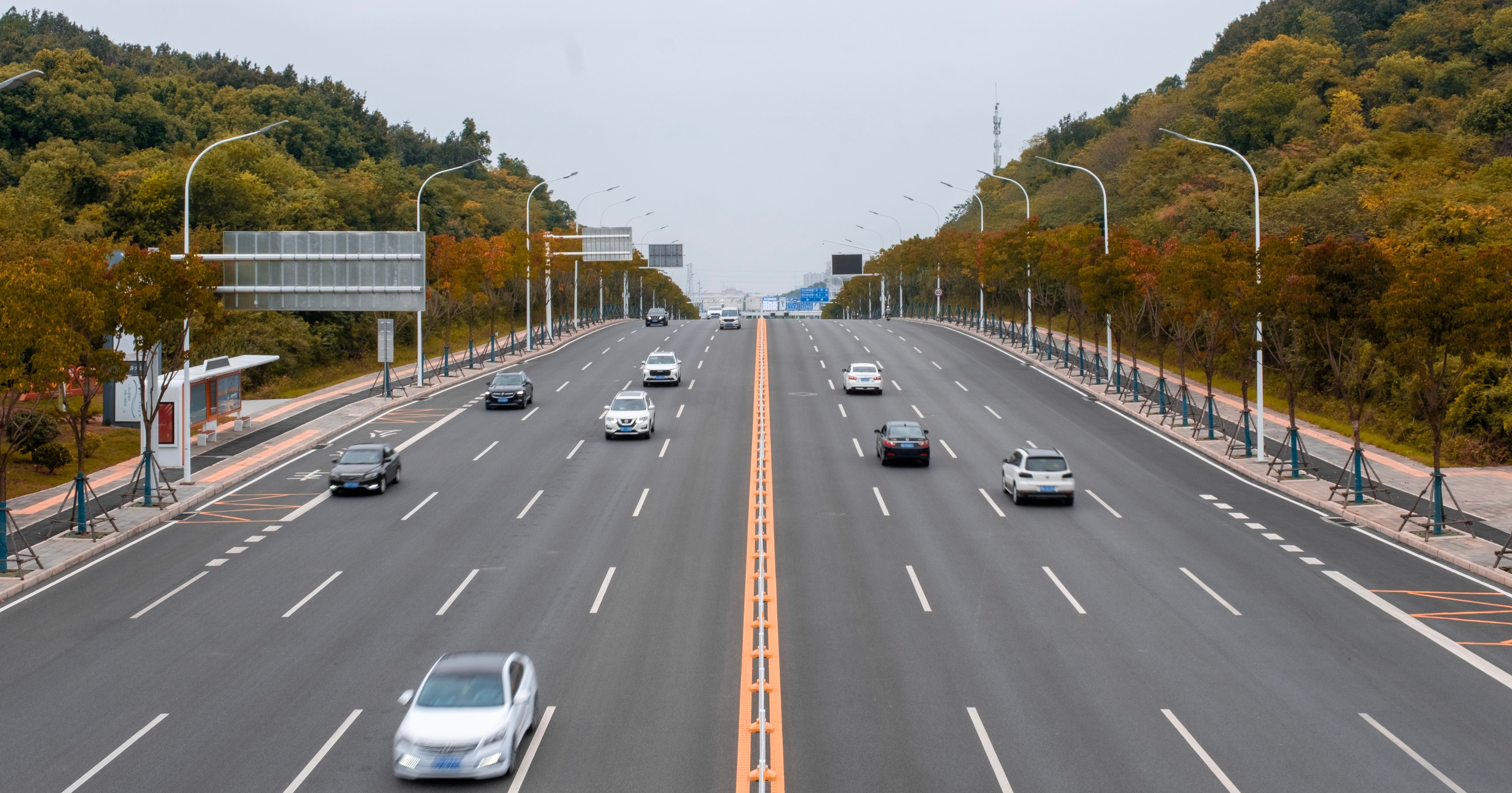 Hero Background image of straight road