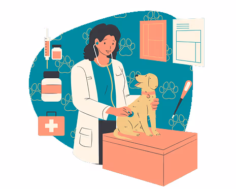 Veterinary Doctor Visit Home for Pet