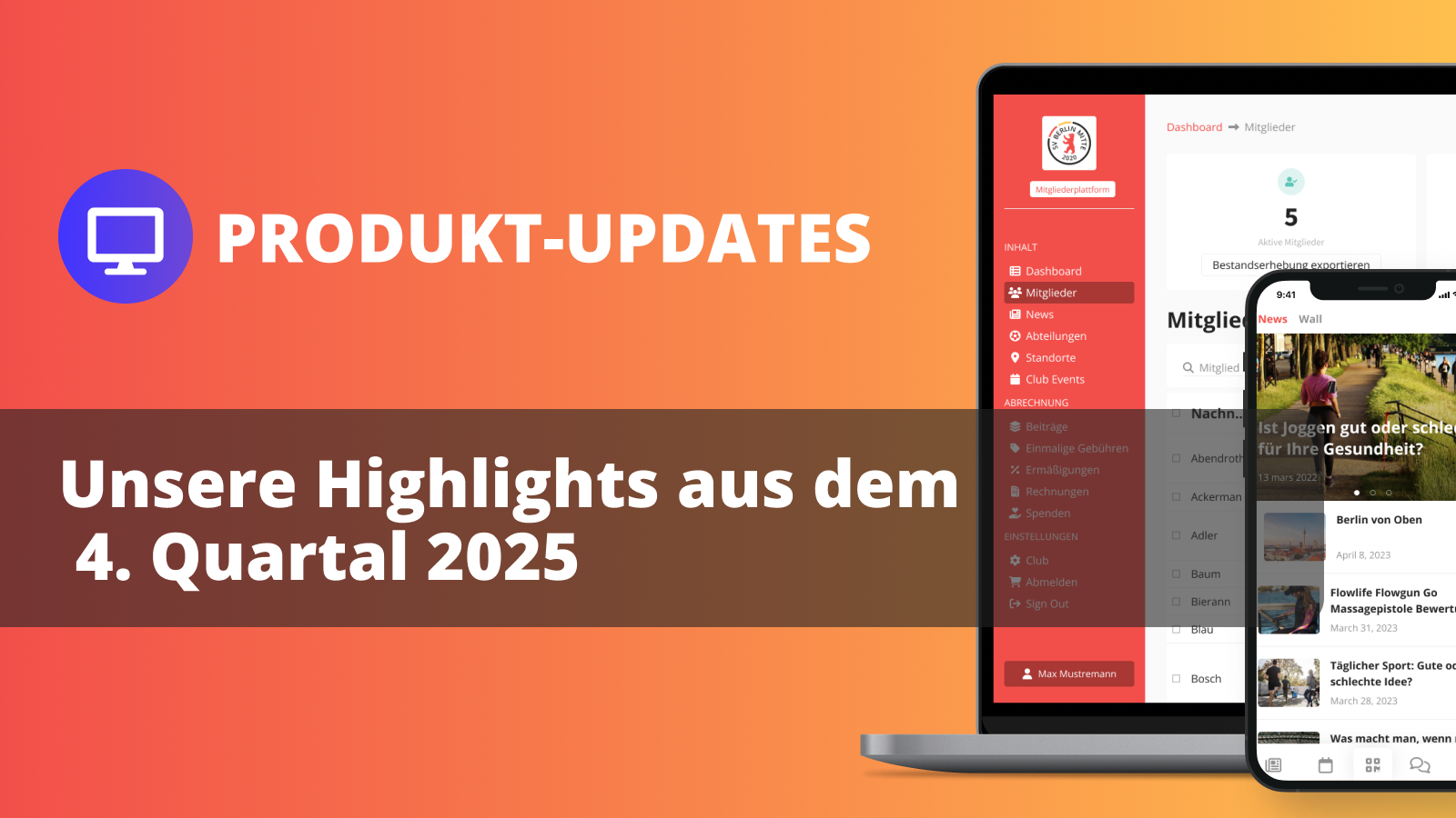 Übungsleiterabrechnung V2, Massenaktionen & Bestandsmeldung 2026