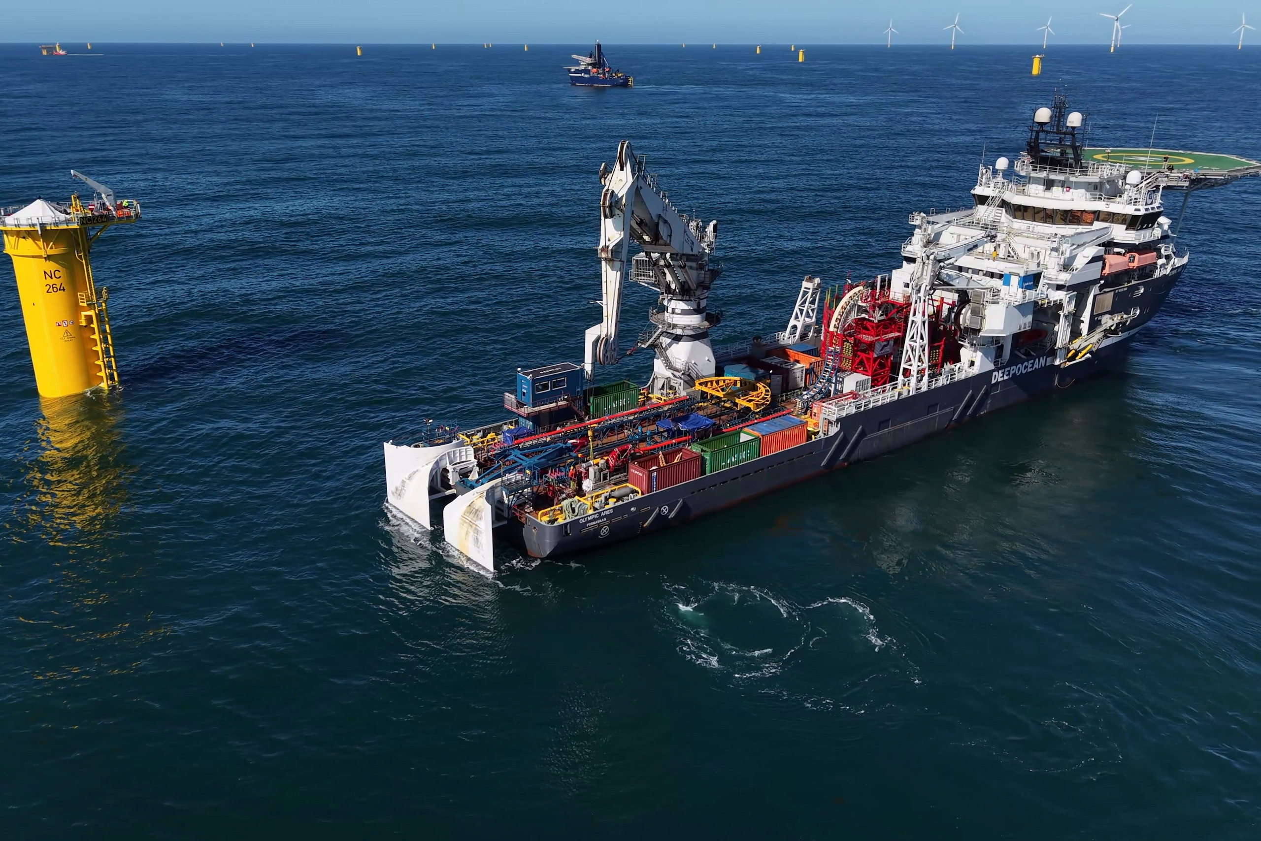 Nordseecluster A inter-array cables successfully installed