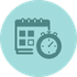 Icon of a hand holding a document with checkmarks and a pencil, representing parenting support.