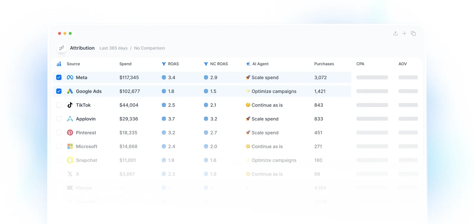 Screenshot og Attribution inside