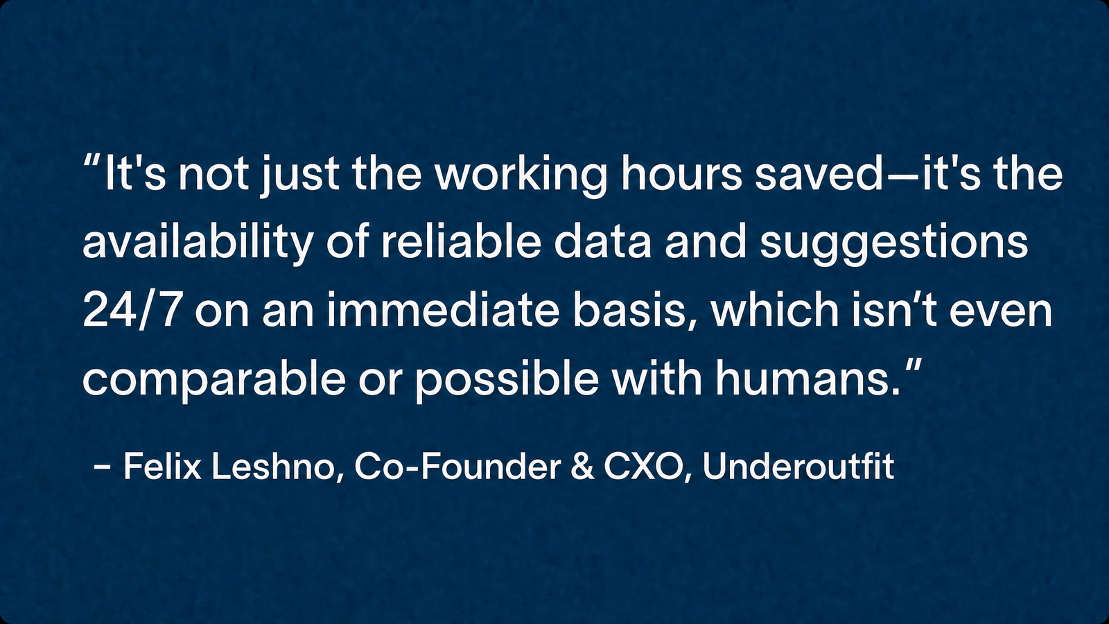 Quote from Underoutfit on Triple Whale