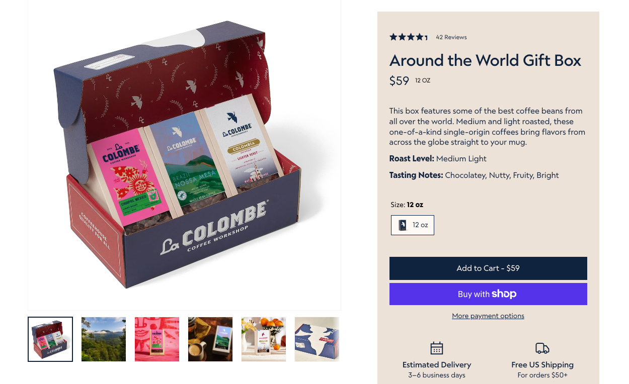 Image showing a product bundle of La Colombe coffee