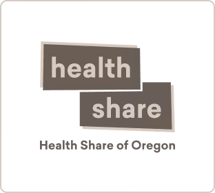 Health Share of Oregon logo grey