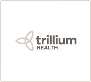 Trillium Health logo grey